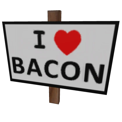 I HEART Bacon | Roblox Toy Code
