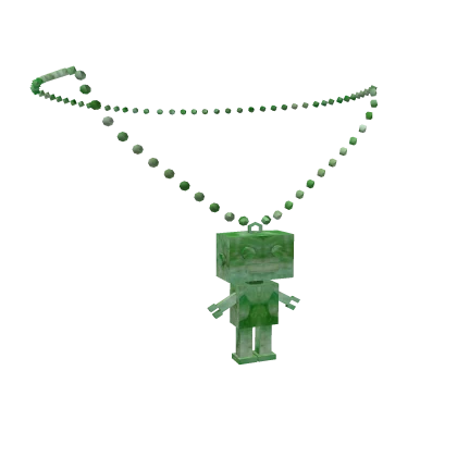 Jade Robot Charm Necklace | Roblox Toy Code