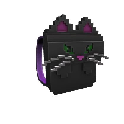 8-Bit Black Cat Backpack | Roblox Toy Code