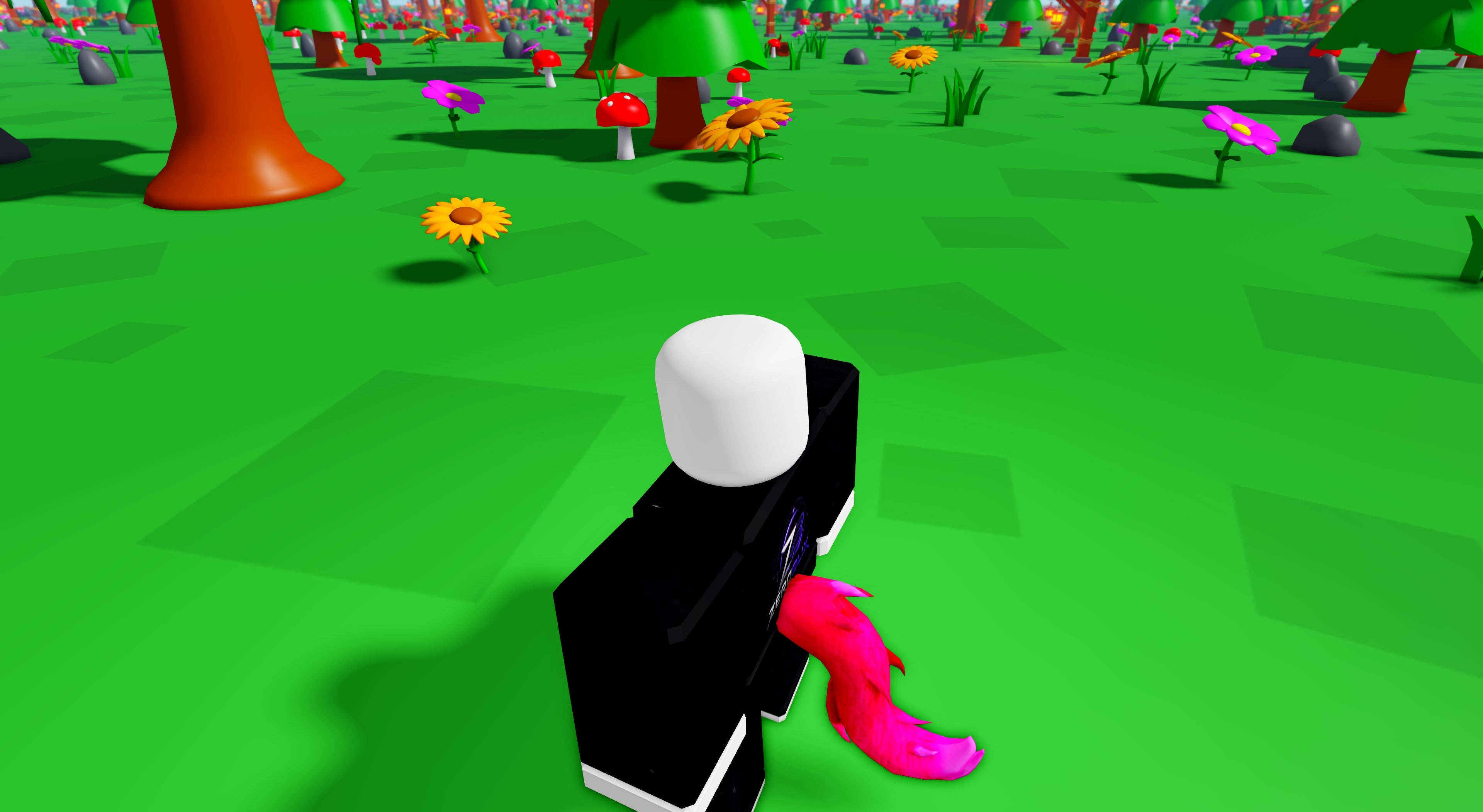 Neon Pink Werewolf Tail | Roblox Toy Code