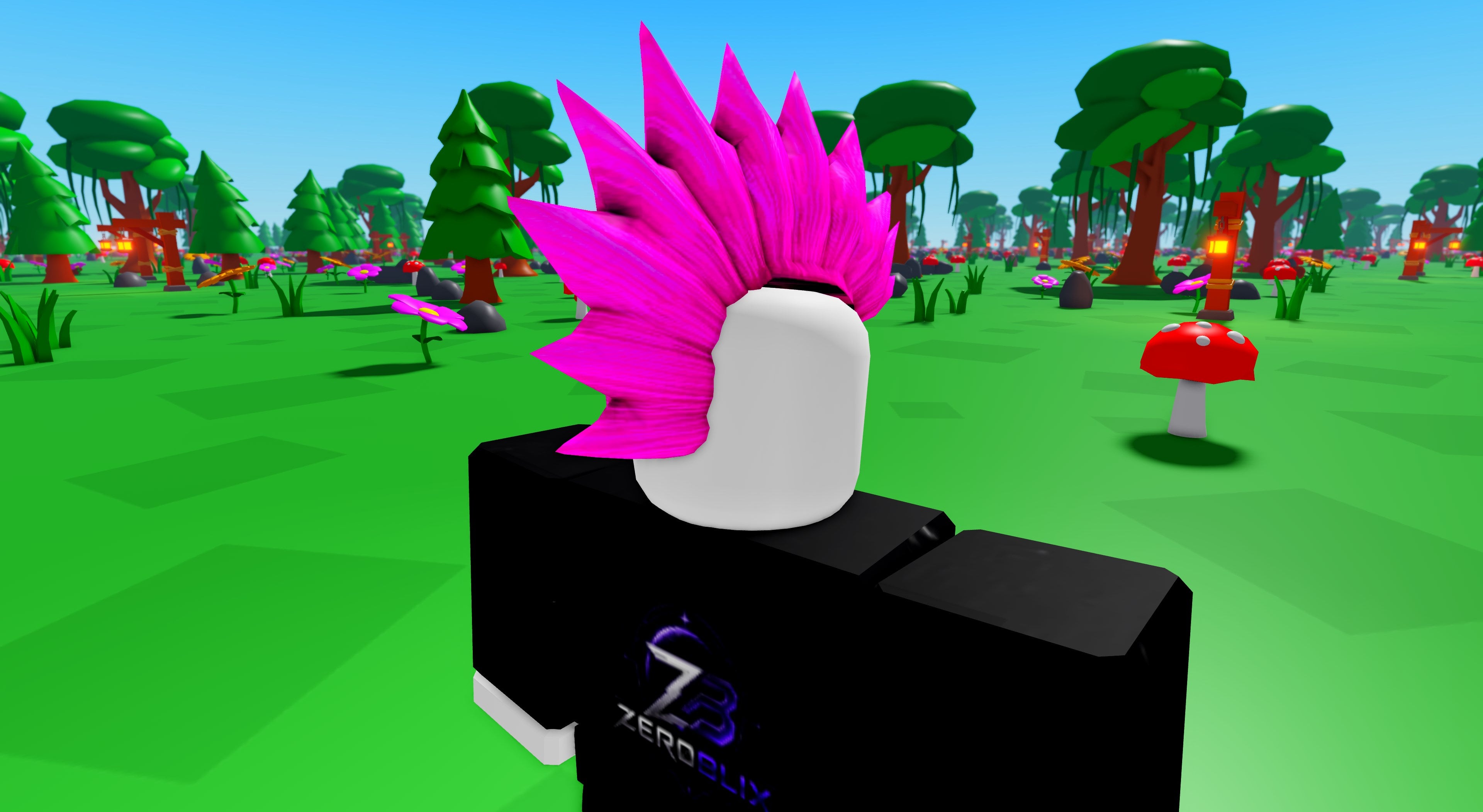 Neon Pink Party Mohawk | Roblox Toy Code