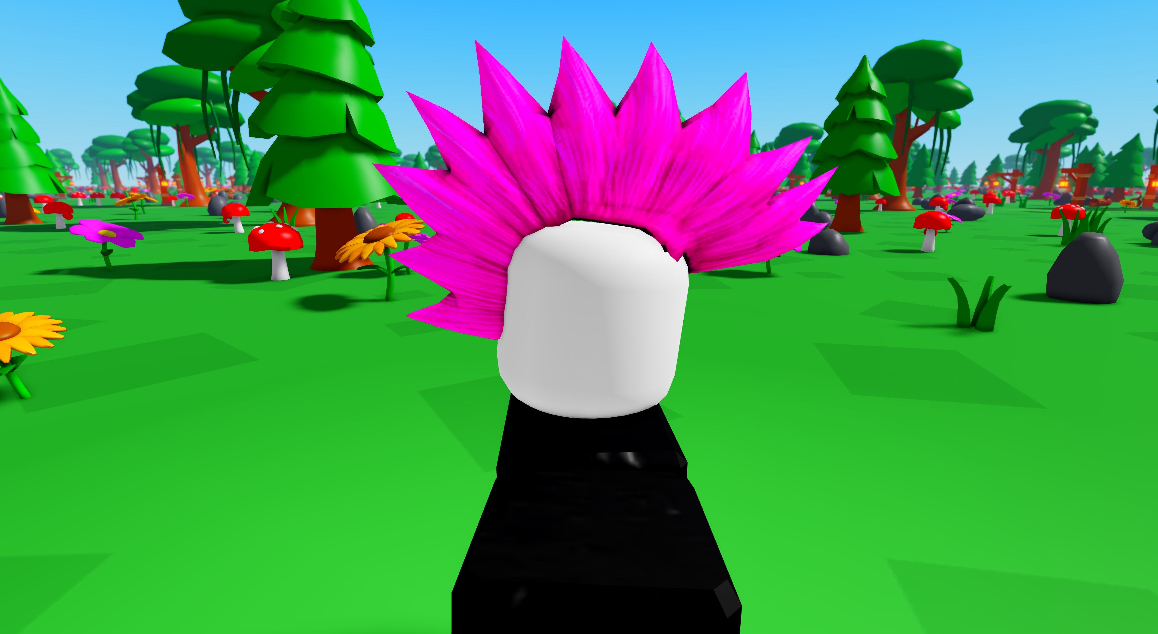 Neon Pink Party Mohawk | Roblox Toy Code